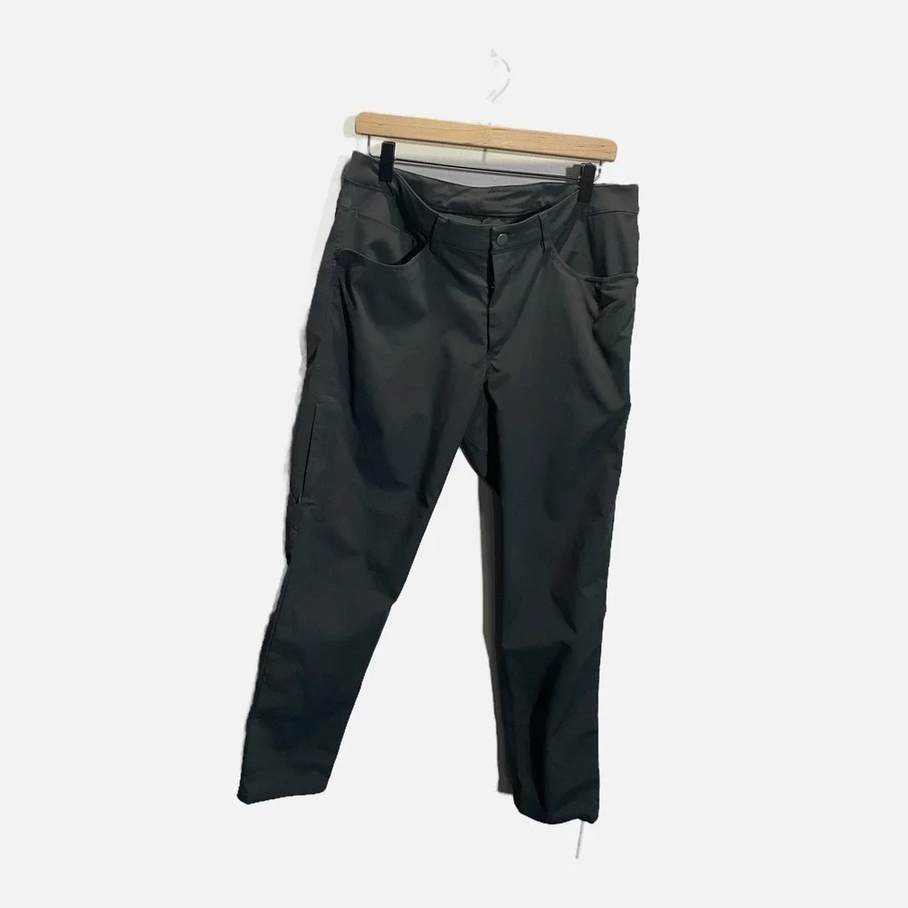 Lululemon Mens‎ ABC Commuter Pant Slim Warpstreme Dark Grey 34 x 32 Trousers